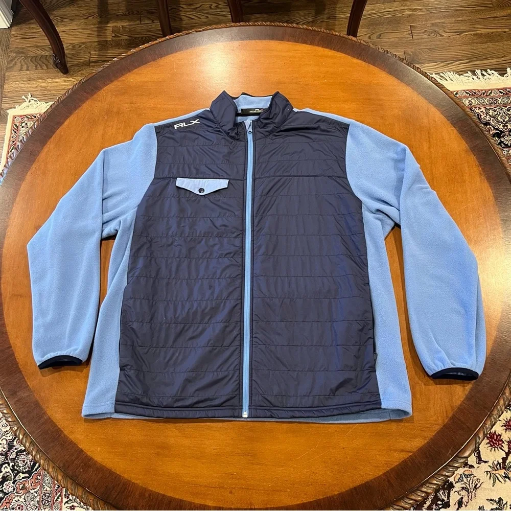 RLX Ralph Lauren Men’s New England Prep Primaloft Fleece Full Zip Jacket XXL‎